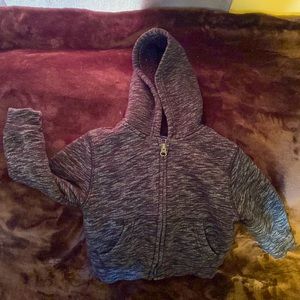 Toddler Boy Marled Zip Up Hoodie and Sweat Set